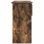 vidaXL konzolový stolík so zásuvkami dub dymový 85,5x38,5x74,5 cm – Obrázok 7