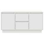 TV skrinka vidaXL s LED svetlami Biela 100x41x50 cm – Obrázok 7