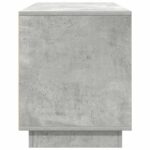 vidaXL TV skrinka s LED svetlami betónovo sivá 100x41x50 cm – Obrázok 8