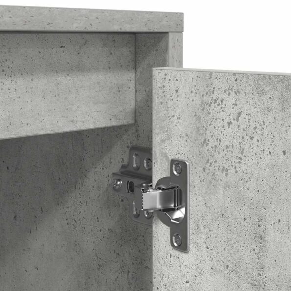 vidaXL TV skrinka s LED svetlami betónovo sivá 100x41x50 cm – Obrázok 11