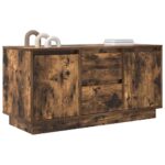 vidaXL TV skrinka s LED svetlami dymový dub 100x41x50 cm – Obrázok 5