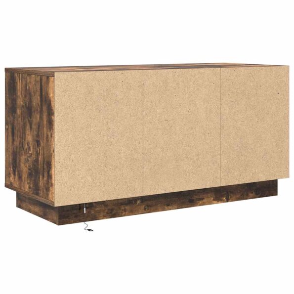 vidaXL TV skrinka s LED svetlami dymový dub 100x41x50 cm – Obrázok 9