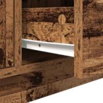 vidaXL TV skrinka s LED svetlami staré drevo 100x41x50 cm – Obrázok 12