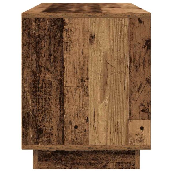 vidaXL TV skrinka s LED svetlami staré drevo 100x41x50 cm – Obrázok 8