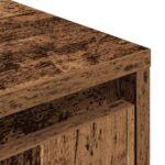 vidaXL TV skrinka s LED svetlami staré drevo 100x41x50 cm – Obrázok 10