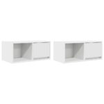 vidaXL TV skrinky 2 ks biele 60x31x25,5 cm kompozitné drevo – Obrázok 2