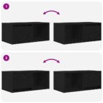 vidaXL TV stolíky 2 ks dub čierne 60x31x25,5 cm kompozitné drevo – Obrázok 10