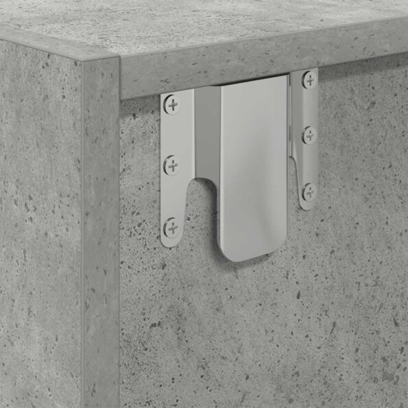 vidaXL TV skrinka, betónovo sivé 60x31x25,5 cm kompoz.drevo – Obrázok 11