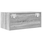 vidaXL TV skrinka, sivý dub sonoma 60x31x25,5 cm spracované drevo – Obrázok 8