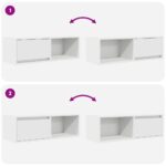 vidaXL TV skrinky 2 ks biele 80x31x25,5 cm kompozitné drevo – Obrázok 10