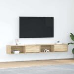 vidaXL TV skrinky 2 ks Dub sonoma 100x31x25,5 cm Engineered Wood