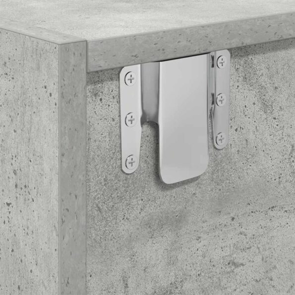 TV skrinka vidaXL Betónová sivá 100x31x25,5 cm Konštrukčné drevo – Obrázok 11