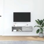 TV Skrinka vidaXL Sivá Sonoma 100x31x25,5 cm Engineered Wood – Obrázok 3