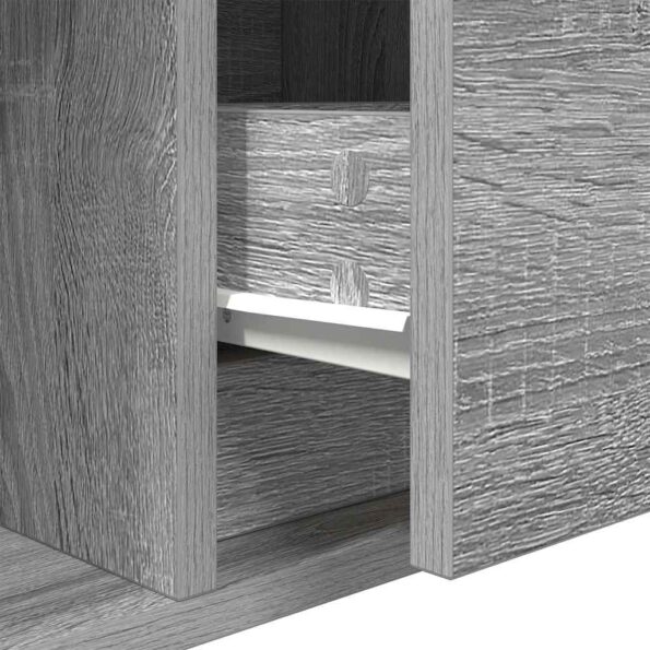 TV Skrinka vidaXL Sivá Sonoma 100x31x25,5 cm Engineered Wood – Obrázok 12