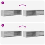 vidaXL TV skrinky 2 ks Grey Sonoma 100x31x25,5 cm Engineered Wood – Obrázok 10