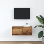 vidaXL TV skrinka, staré drevo 60x31x25,5 cm spracované drevo – Obrázok 3
