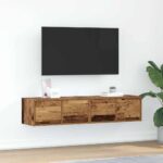 vidaXL TV stolíky 2 ks staré drevo 60x31x25,5 cm spracované drevo
