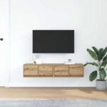 vidaXL TV stolíky 2 ks dub artisan 60x31x25,5 cm spracované drevo – Obrázok 3