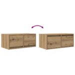 vidaXL TV stolíky 2 ks dub artisan 60x31x25,5 cm spracované drevo – Obrázok 10