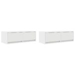 vidaXL TV skrinky 2 ks biele 80x31x25,5 cm kompozitné drevo – Obrázok 2