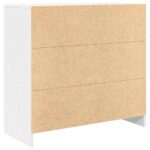 vidaXL Komoda so zásuvkou, biela 80x34x76 cm, kompozitné drevo – Obrázok 8