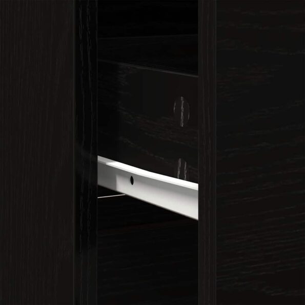 vidaXL Komoda so zásuvkou, dub čierny 80x34x76 cm, kompozitné drevo – Obrázok 11