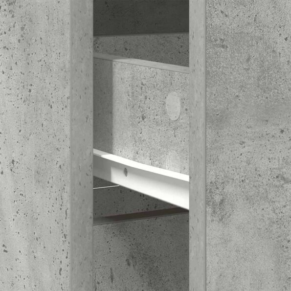 vidaXL Komoda so zásuvkou, betónovo sivá 80x34x76 cm, kompozitné drevo – Obrázok 11