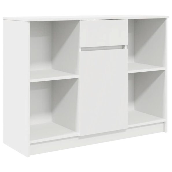 VXL8721158704818_a_en_hd_1.jpg vidaXL Komoda so zásuvkou, biela 101x35x76 cm, kompozitné drevo – Obrázok 2