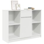 vidaXL Komoda so zásuvkou, biela 101x35x76 cm, kompozitné drevo – Obrázok 4