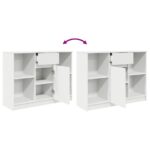 vidaXL Komoda so zásuvkou, biela 101x35x76 cm, kompozitné drevo – Obrázok 9