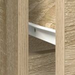 vidaXL Komoda so zásuvkou, dub sonoma 101x35x76 cm, kompozitné drevo – Obrázok 12