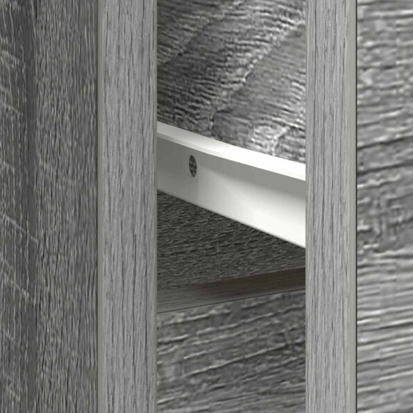 vidaXL Komoda so zásuvkou, sivá sonoma 101x35x76 cm, kompozitné drevo – Obrázok 12