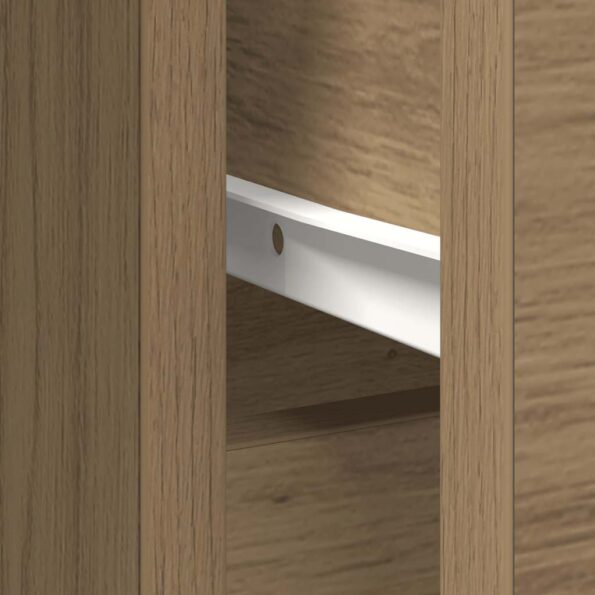 vidaXL Komoda so zásuvkou, dub artisan 101x35x76 cm, kompozitné drevo – Obrázok 12