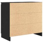 vidaXL Komoda so zásuvkou, dub čierny 71x35x65 cm, kompozitné drevo – Obrázok 8