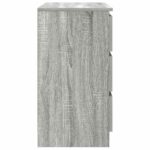 vidaXL Komoda so zásuvkou, sivá sonoma 71x35x65 cm, kompozitné drevo – Obrázok 7