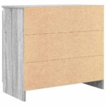 vidaXL Komoda so zásuvkou, sivá sonoma 71x35x65 cm, kompozitné drevo – Obrázok 8