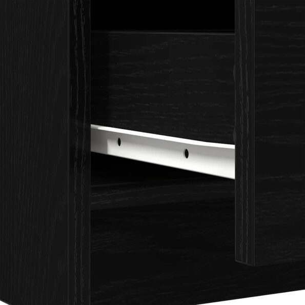 vidaXL Komoda so zásuvkami, dub čierny 71x35x84 cm, kompozitné drevo – Obrázok 12