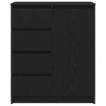 vidaXL Komoda so zásuvkami, dub čierny 71x35x84 cm, kompozitné drevo – Obrázok 6