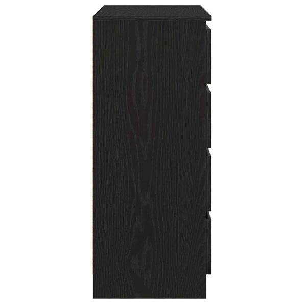 vidaXL Komoda so zásuvkami, dub čierny 71x35x84 cm, kompozitné drevo – Obrázok 7