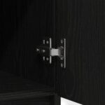 vidaXL Komoda so zásuvkami, dub čierny 71x35x84 cm, kompozitné drevo – Obrázok 11