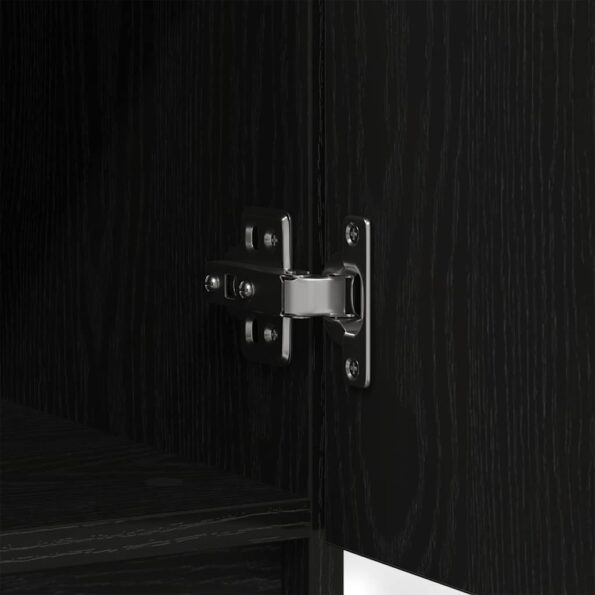 vidaXL Komoda so zásuvkami, dub čierny 71x35x84 cm, kompozitné drevo – Obrázok 11