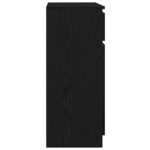 vidaXL Komoda so zásuvkou, dub čierny 71x35x84 cm, kompozitné drevo – Obrázok 7