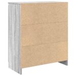 vidaXL Komoda so zásuvkou, sivá sonoma 71x35x84 cm, kompozitné drevo – Obrázok 8