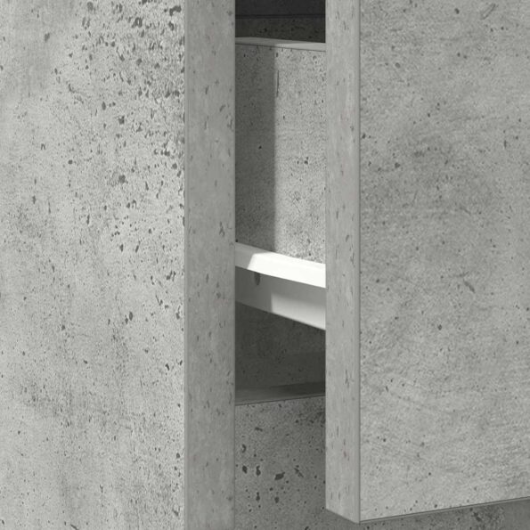 vidaXL Komoda so zásuvkou, betónovo sivá 71x35x65 cm, kompozitné drevo – Obrázok 12