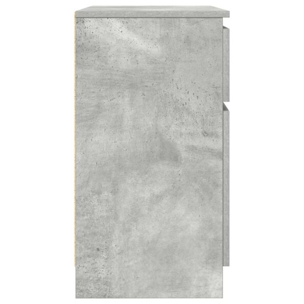vidaXL Komoda so zásuvkou, betónovo sivá 71x35x65 cm, kompozitné drevo – Obrázok 7