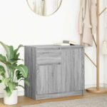 vidaXL Komoda so zásuvkou, sivá sonoma 71x35x65 cm, kompozitné drevo