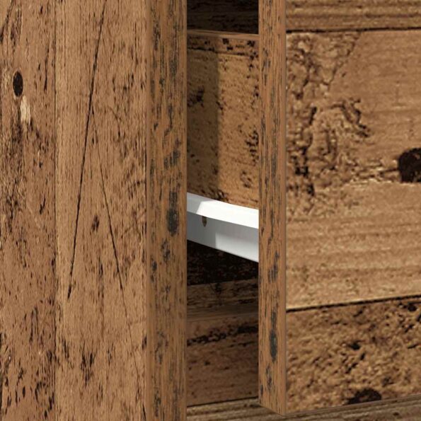 vidaXL Komoda so zásuvkou, staré drevo 71x35x65 cm, kompozitné drevo – Obrázok 12