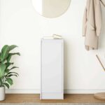 vidaXL Komoda, biela 29,5x34x76 cm, kompozitné drevo – Obrázok 3