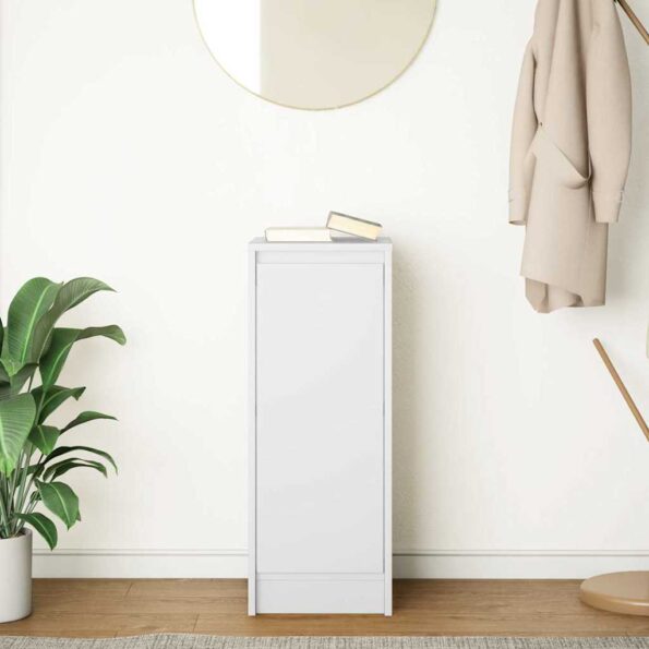vidaXL Komoda, biela 29,5x34x76 cm, kompozitné drevo – Obrázok 3