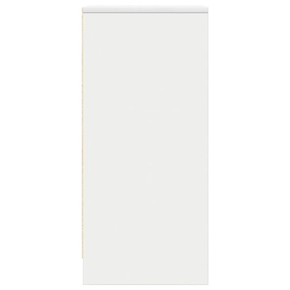 vidaXL Komoda, biela 29,5x34x76 cm, kompozitné drevo – Obrázok 7